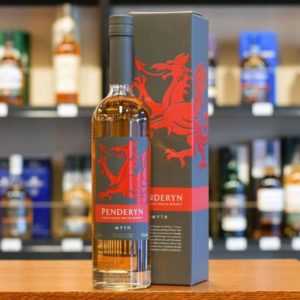 Penderyn Myth Welsh Whisky, Single malt whisky from the Penderyn distillery of Wales, which has been fully-matured in ex-bourbon casks.