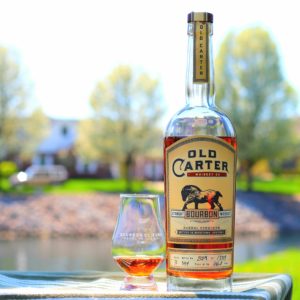 Old Carter bourbon 12 Year Straight Whiskey, Batch 1 1396 bottles produced, barrel strength 134.9 proof. Released December 2018, Kentucky