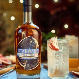 Starward Two Fold Double Grain Australian Whiskey, A union of Australia’s two most quintessential grains; Wheat and Malted Barley.
