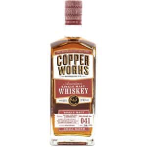 Copperworks American Single Malt Whiskey Release 041 (750ml), American Single Malt Whiskey 041, copperworks distillery in the United States.