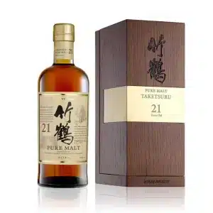 Discover the rare Nikka Taketsuru Pure Malt 21 Year Old whisky. A masterful blend of aged malts, this premium Japanese whisky features fruity, spicy notes.