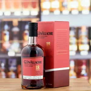 Discover GlenAllachie 18 Year Old, a rare Highland single malt aged in premium sherry casks. Bottled at 46% ABV, non-chill filtered, and naturally colored.