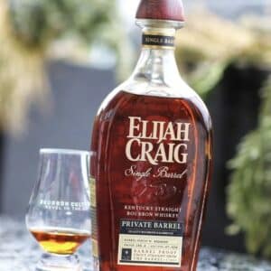The unique flavors of Elijah Craig single barrel private barrel Bourbon come from a careful selection and aging process, resulting in a rich profile.