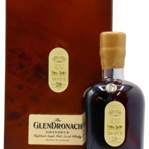 Experience the GlenDronach Grandeur Batch 11 – a rare 28-year-old single malt Scotch whisky aged in Pedro Ximénez and Oloroso sherry casks.