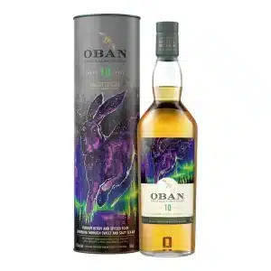 Discover the Oban 10 Year Old 2022 Special Release, a Highland single malt Scotch whisky aged in Amontillado sherry casks. With notes of apples and spices.